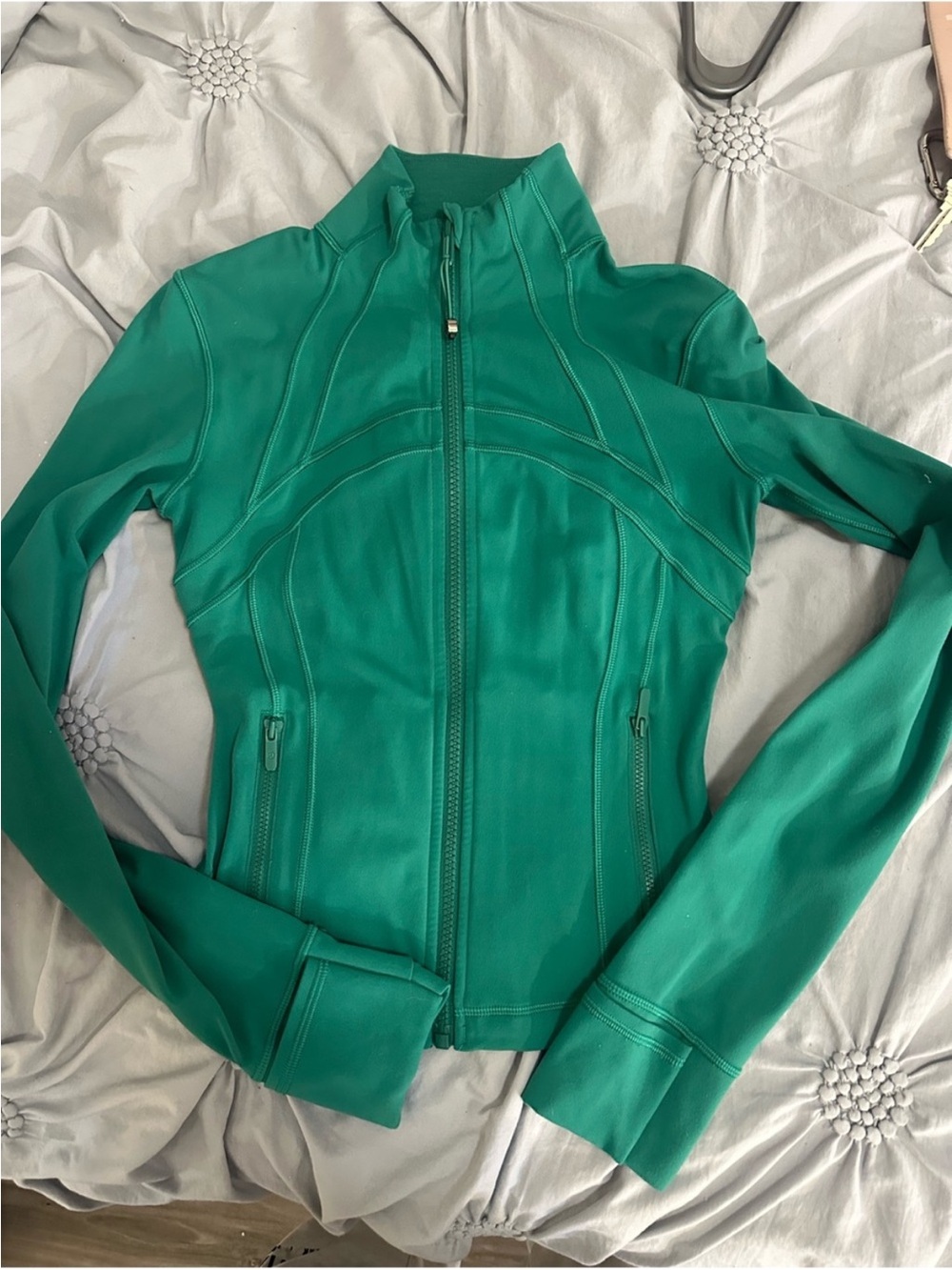 Women define jacket casdica green